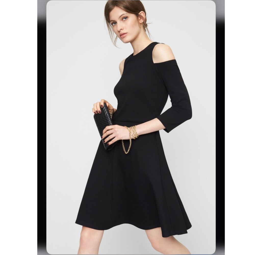 Eliza J Cold Shoulder Fit & Flare Dress Size 8